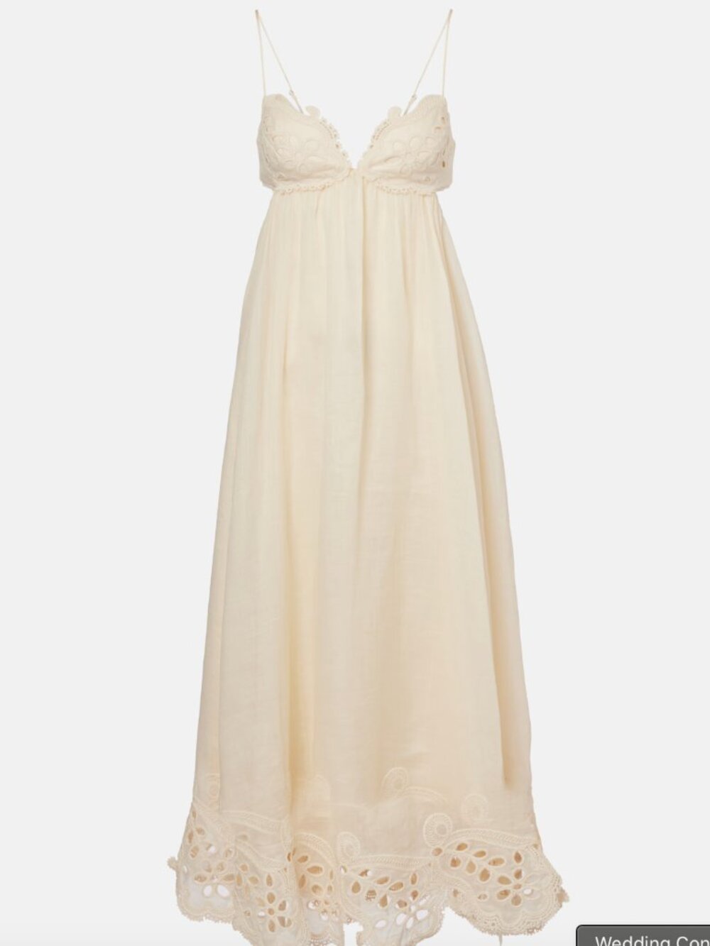 Zimmermann Coco embroidered ramie maxi dress 2 /M NWT - Picture 7 of 7